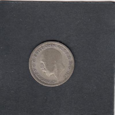 Beschrijving: 6 Pence GEORGIUS V 